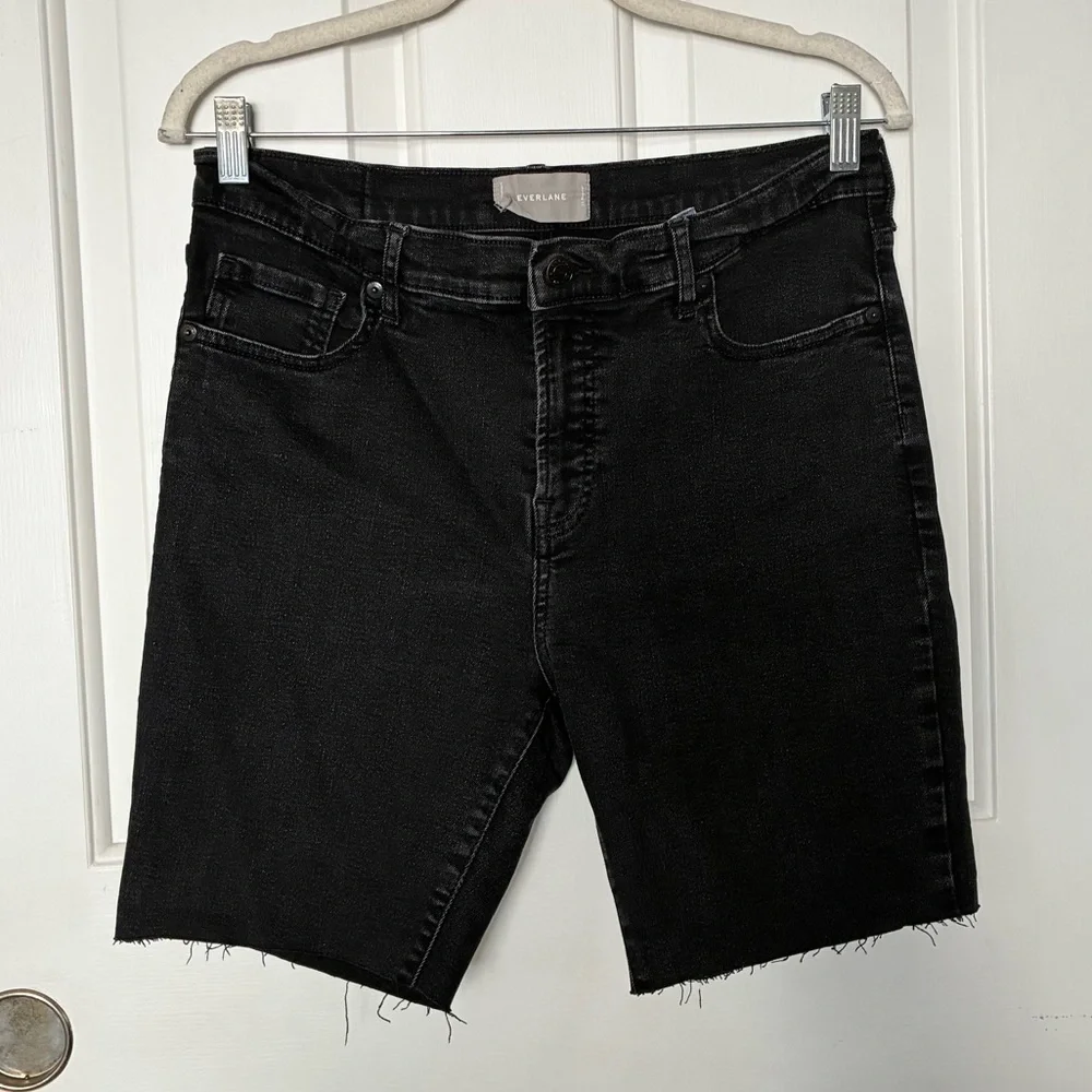 Everlane Black Denim Jean Shorts